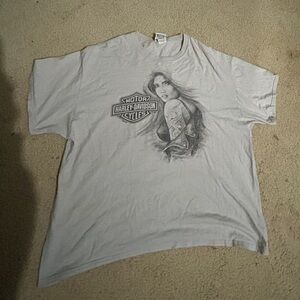 Harley-Davidson White Graphic Tee
